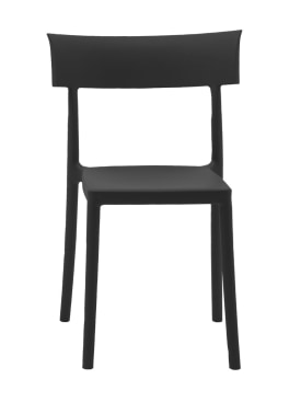 Kartell: Seto fo 2 Catwalk matte chairs - Schwarz - ecraft_0 | Luisa Via Roma