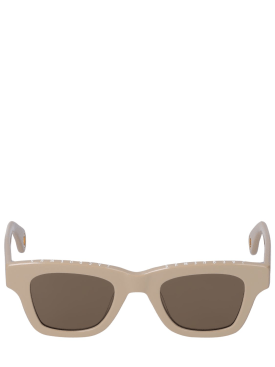 Jacquemus: Les lunettes Nocio sunglasses - Beige - men_0 | Luisa Via Roma