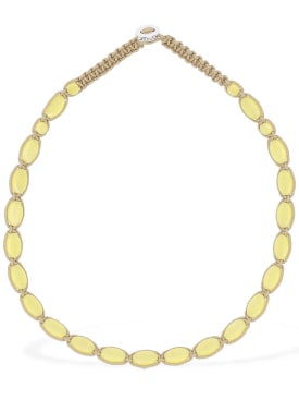 Isabel Marant: Sweets collar necklace - Yellow/Beige - women_0 | Luisa Via Roma