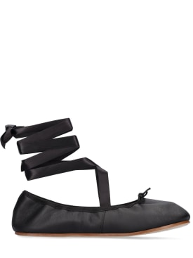 Repetto: 10毫米Sophia皮革芭蕾平底鞋 - 黑色 - women_0 | Luisa Via Roma