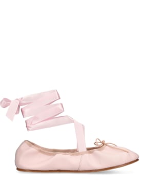Repetto: 10毫米Sophia皮革芭蕾平底鞋 - 粉色 - women_0 | Luisa Via Roma