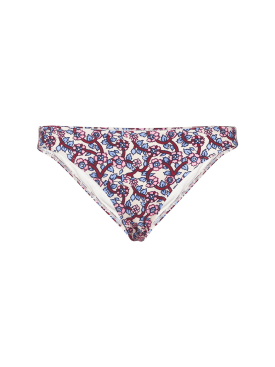 Marant Etoile: Braguitas de bikini con estampado - Ecru/Multi - women_0 | Luisa Via Roma