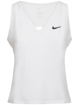 Nike: Top deportivo sin mangas - Blanco - women_0 | Luisa Via Roma