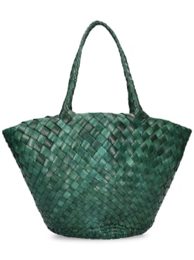 Dragon Diffusion: Egola hand-braided leather tote bag - Asker Yeşili - women_0 | Luisa Via Roma