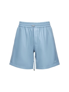 Amiri: Shorts con logo - Azul Claro - men_0 | Luisa Via Roma