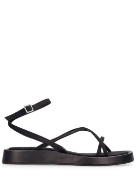Gia Borghini: GIA X RHW Canvas sandals - Black - women_0 | Luisa Via Roma