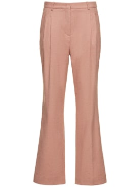 The Garment: Taranto viscose blend straight pants - Pink - women_0 | Luisa Via Roma