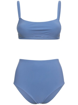 Lido: Bralette et bikini taille haute Undici - Mid Blue - women_0 | Luisa Via Roma