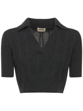 Khaite: Lylith cashmere sweater - Grey - women_0 | Luisa Via Roma