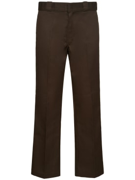 Dickies: Pantaloni workwear 874 - Marrone Scuro - men_0 | Luisa Via Roma