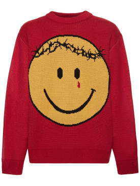 Someit: K.O.K vintage knit sweater - Red/Multi - men_0 | Luisa Via Roma