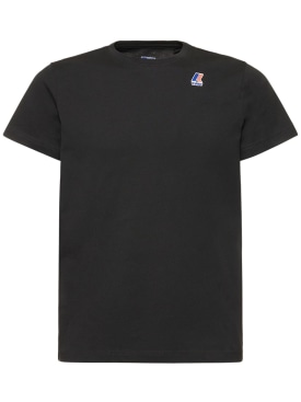 K-Way: T-shirt regular Le Vrai Edouard - Noir - men_0 | Luisa Via Roma