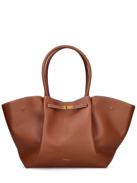 DeMellier: New York grain leather tote bag - Tan - women_0 | Luisa Via Roma