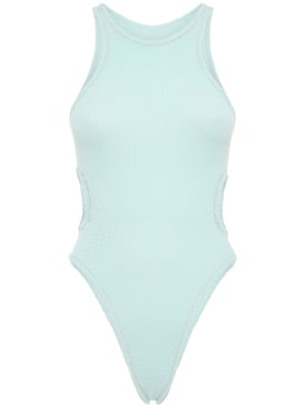 Reina Olga: Windsurfer Crickle one piece swimsuit - Light Blue - women_0 | Luisa Via Roma
