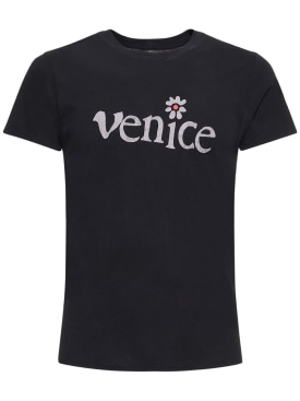ERL: T-shirt imprimé Venice - Noir - men_0 | Luisa Via Roma