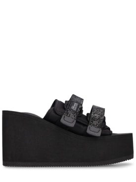 Blumarine: Blumarine X Suicoke high sandals - Black - women_0 | Luisa Via Roma