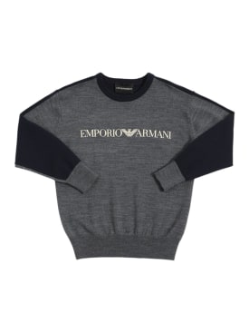 emporio armani - 针织衫 - 男孩 - 折扣品