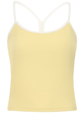 Splits59: Airweight stretch tech tank top - Yellow - women_0 | Luisa Via Roma