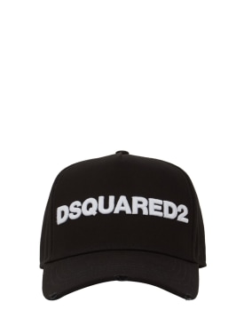 Dsquared2: Logo baseball cap - Black - men_0 | Luisa Via Roma
