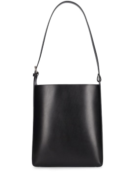 A.P.C.: Virginie smooth leather shoulder bag - Black - women_0 | Luisa Via Roma