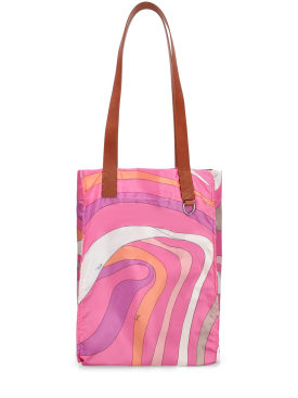 Pucci: Medium nylon tote bag - Pink - women_0 | Luisa Via Roma