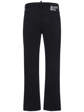Dsquared2: 642 Fit stretch cotton denim jeans - Black - men_0 | Luisa Via Roma