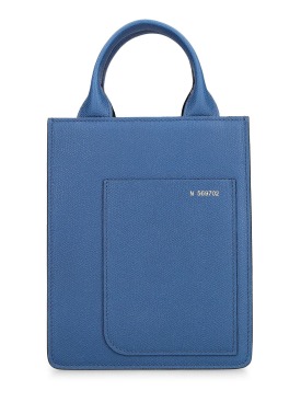 Valextra: Mini boxy shopping top handle bag - Kot - women_0 | Luisa Via Roma