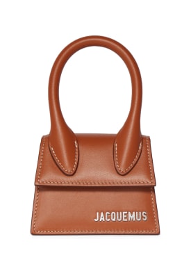 Jacquemus: Le Chiquito Homme top handle bag - Light Brown 2 - men_0 | Luisa Via Roma