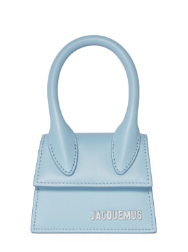 Jacquemus: Le Chiquito Homme top handle bag - Light Blue - men_0 | Luisa Via Roma