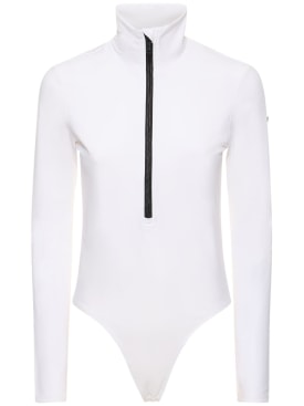 Goldbergh: Poppy stretch tech ski bodysuit - White - women_0 | Luisa Via Roma