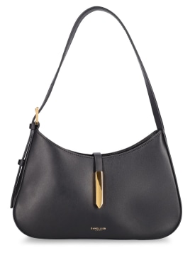 DeMellier: Tokyo smooth leather shoulder bag - Black - women_0 | Luisa Via Roma