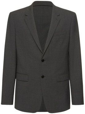 Theory: Chambers wool tailored jacket - Charcoal - men_0 | Luisa Via Roma