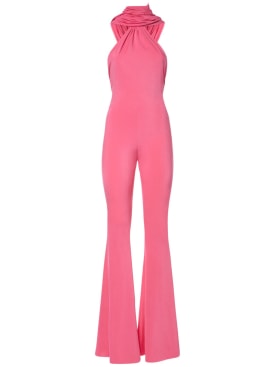 Giuseppe Di Morabito: 弹力平纹针织连身裤 - 亮粉色 - women_0 | Luisa Via Roma