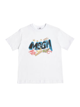 msgm - t-shirts - junior garçon - pe 24