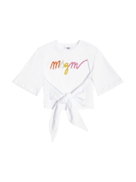 msgm - t-shirts & tanks - toddler-girls - ss24