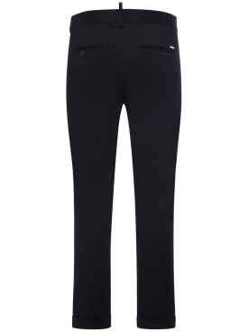 Dsquared2: Pantalones de algodón stretch - Negro - men_0 | Luisa Via Roma