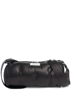 Maison Margiela: Glam Slam Pillow leather shoulder bag - Black - women_0 | Luisa Via Roma