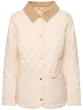 BARBOUR: Annandale quilted jacket - Beyaz - women_0 | Luisa Via Roma