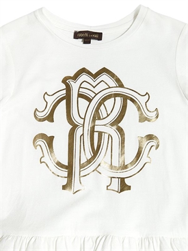 roberto cavallilogo印图织棉连衣裙尺码: 6岁   8岁   10岁 1647免费