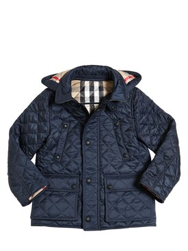 burberry coat kids blue