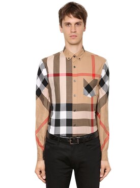 burberry shirt mens black