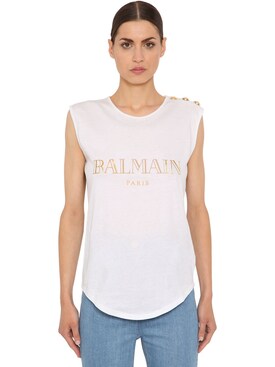 camiseta balmain mujer