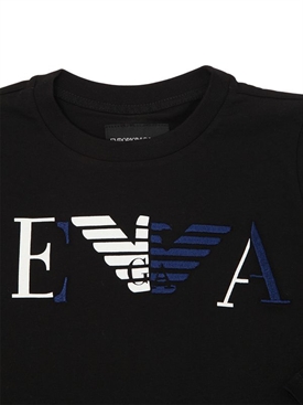 emporio armanilogo印图织棉长袖t恤 691&bigstar;20