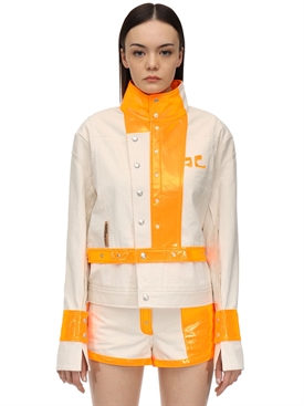 orange vinyl jacket