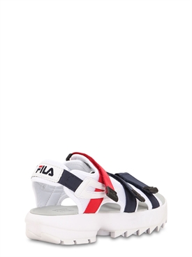 fila sandals white