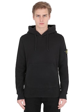 stone island sweatshirt black mens