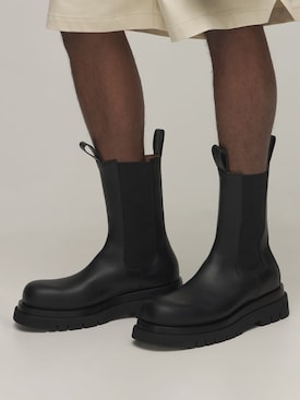Bottega Veneta - Lug high leather chelsea boots - Black | Luisaviaroma