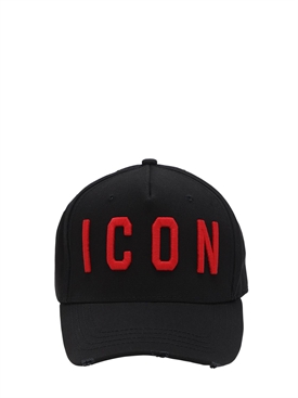 black and red dsquared cap