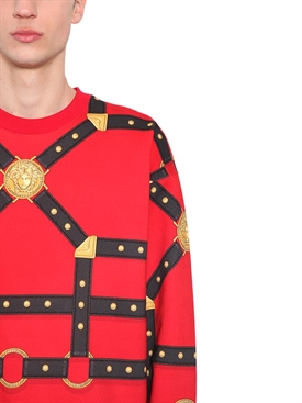 versace sweatshirt red