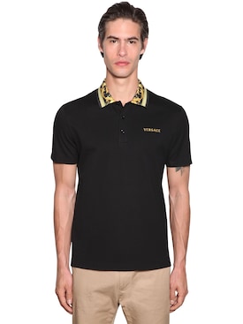 versace men's polo shirt sale